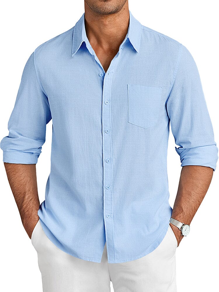 Casual Linen Textured Shirt