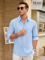 Casual Linen Textured Shirt