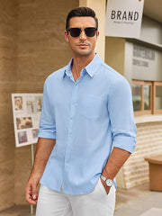 Casual Linen Textured Shirt