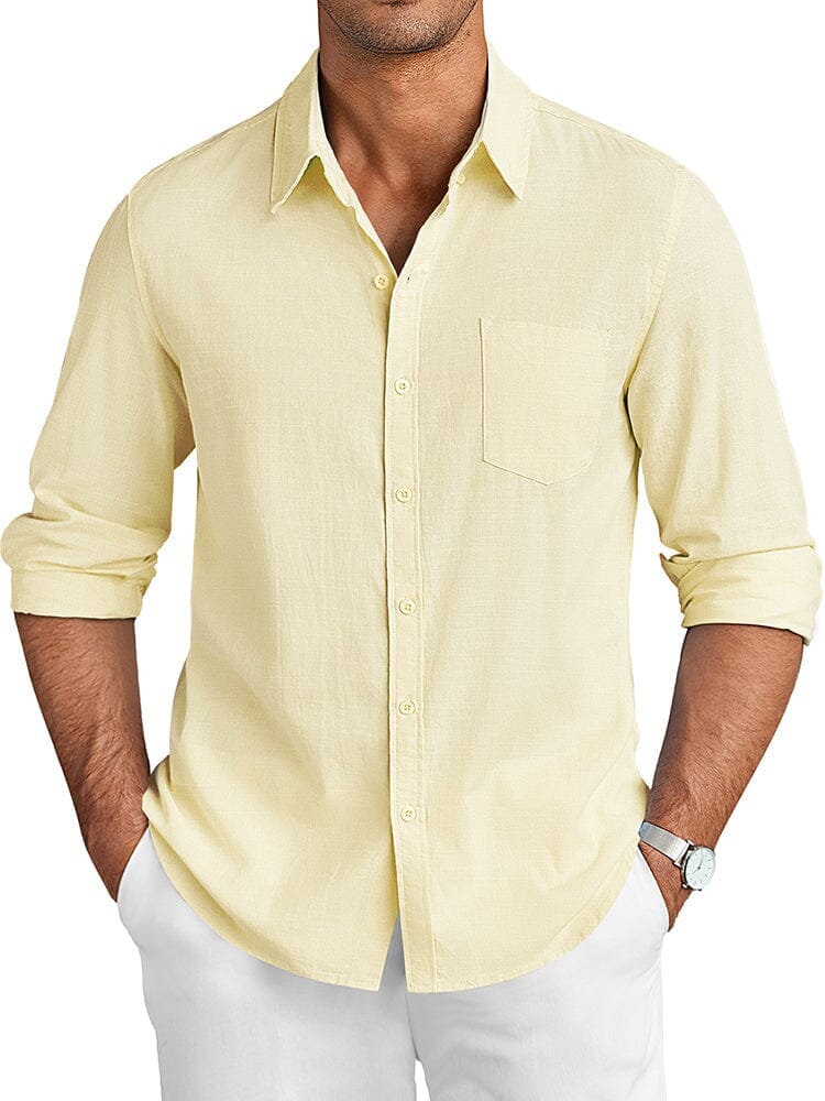 Casual Linen Textured Shirt