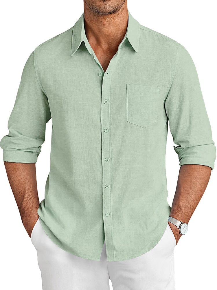 Casual Linen Textured Shirt