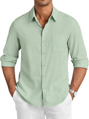 Casual Linen Textured Shirt