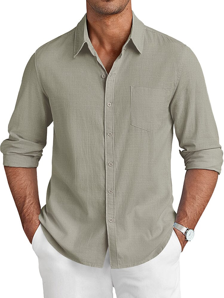 Casual Linen Textured Shirt