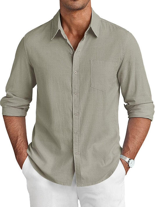 Casual Linen Textured Shirt