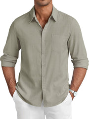 Casual Linen Textured Shirt