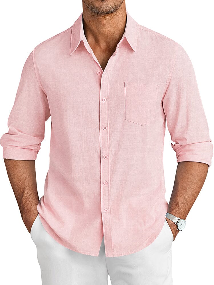 Casual Linen Textured Shirt