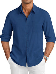 Casual Linen Textured Shirt