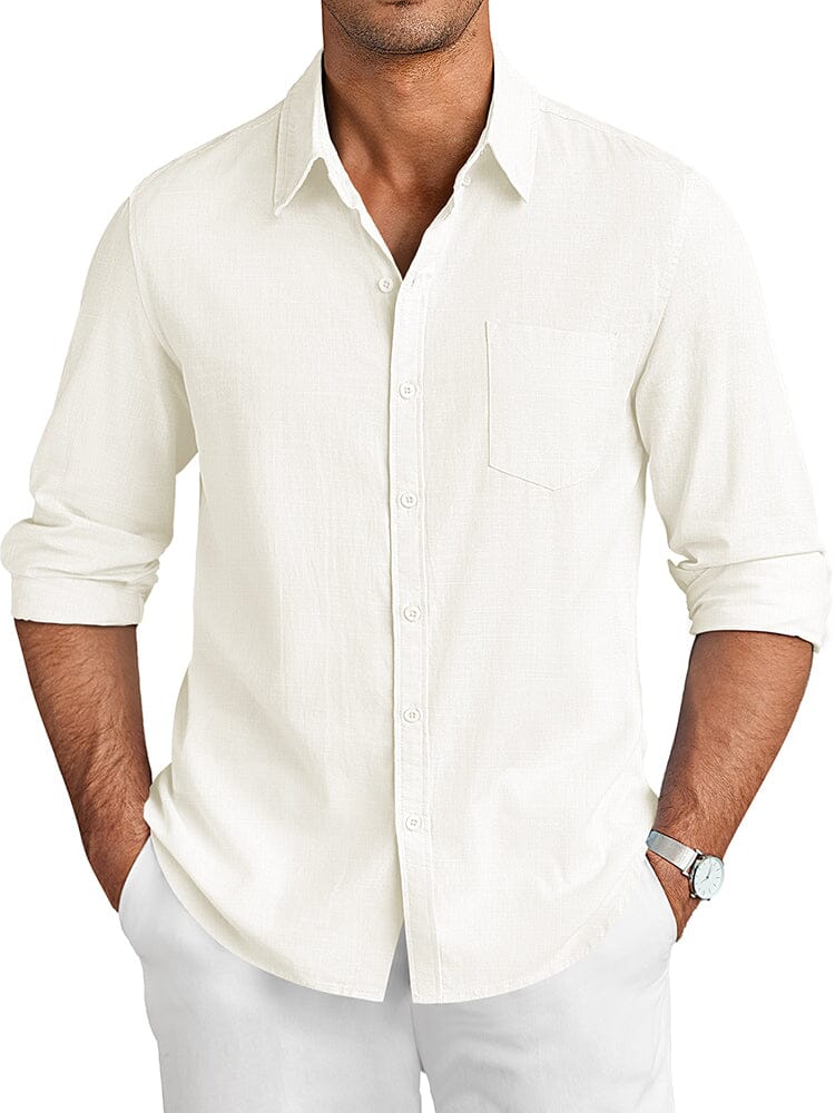 Casual Linen Textured Shirt