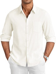 Casual Linen Textured Shirt
