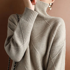 Women’s Cashmere Turtleneck Sweater – Elegance Meets Comfort