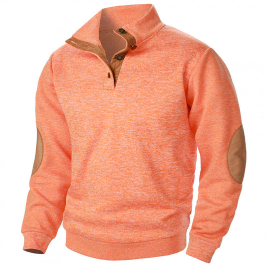 Last Day 50% Off - New Men's Stand Collar Joint Stitching Casual Jacquard Cardigan Sweater