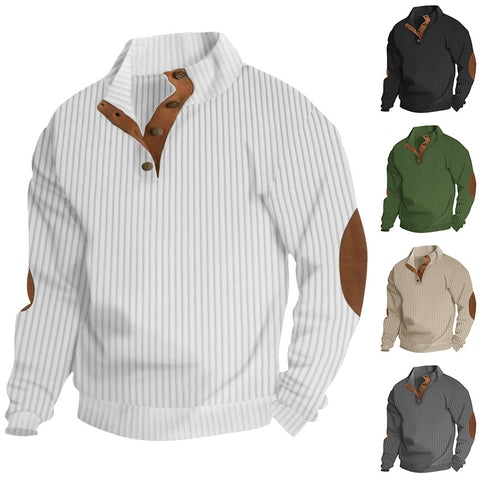 Men's Casual Fleece Pullovers  Hoodies Long Sleeve Sweaters