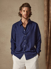 Linen Style Long Sleeve Shirt