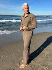 Leisure Chic Jacket Pants Set