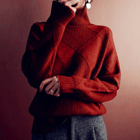 Women’s Cashmere Turtleneck Sweater – Elegance Meets Comfort