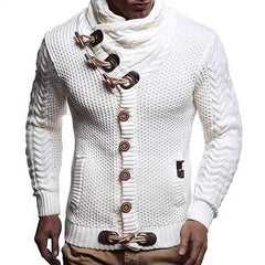 Men's Casual Scarf Jacket Pocket Sweater