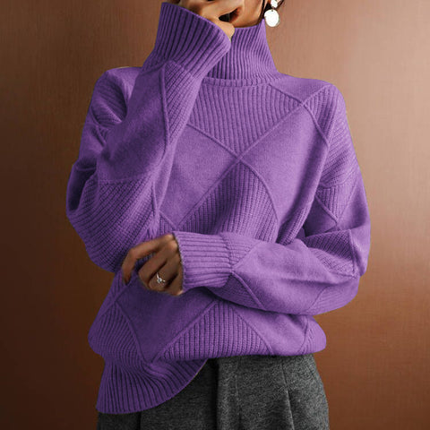 Women’s Cashmere Turtleneck Sweater – Elegance Meets Comfort