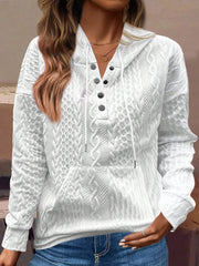 2024 Amazon Cross-Border New Knitted Jacquard Long-Sleeved Loose Sweatshirt In Large Quantities