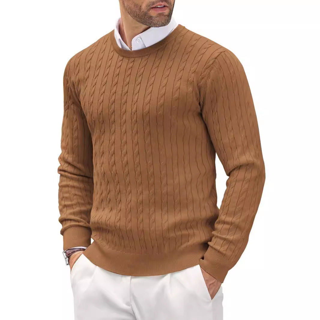 Men's Casual Gentleman Cashmere Jacquard Sweater