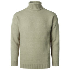 Men's Solid Color High Collar Casual Loose Cashmere Sweater