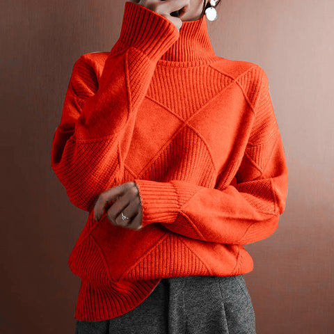 Women’s Cashmere Turtleneck Sweater – Elegance Meets Comfort