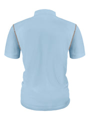 Men's Henley Collar Color Pocket Casual Short-sleeved Polo Top