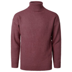 Men's Solid Color High Collar Casual Loose Cashmere Sweater