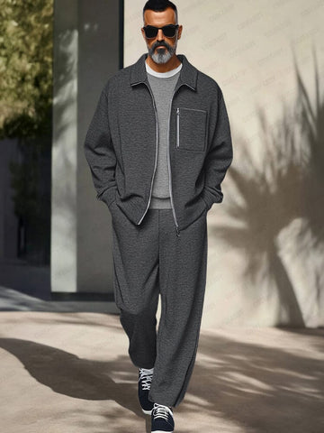Athleisure Regular Fit Jacket Set