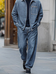 Rugged Comfort Denim 2-Piece Set