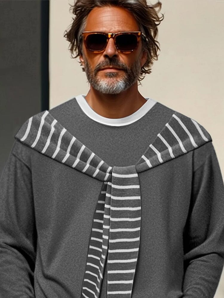 Fashion Knotted Shawl Collar Top