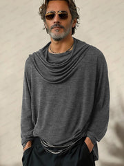 Draped Neckline Pullover Top