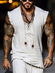 Leisure Raw Edge Design Cotton Set