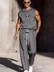 Modern Leisure Tank Top Pants Set
