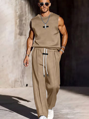 Modern Leisure Tank Top Pants Set