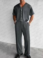 Modern Relaxed Fit Shirt Pants Set