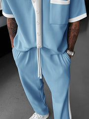 Trendy Color Block 2-Piece Outfit