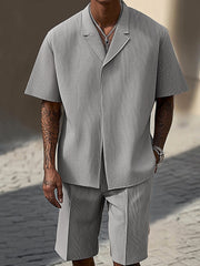 Stylish Refined Textured Casual Set