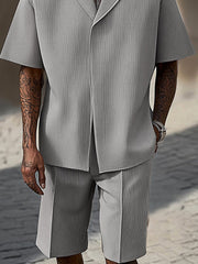 Stylish Refined Textured Casual Set