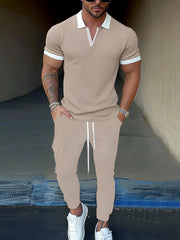 Modern Comfy Polo Jogger Set