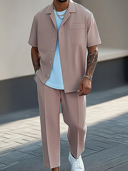 Urban Fashion 2-Piece Shirt Pants Set