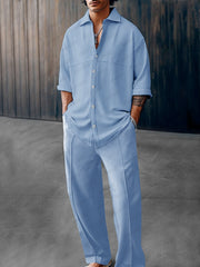 Soft Loose Fit 100% Cotton 2-Piece Set