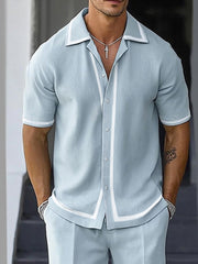 Versatile Comfort Fit Shirt Shorts Set