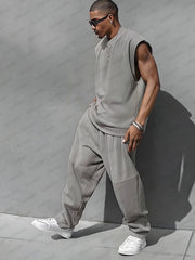 Relaxed Style Tank Top Balloon Pants Set