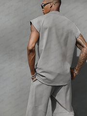 Relaxed Style Tank Top Balloon Pants Set