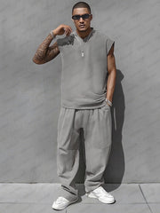 Relaxed Style Tank Top Balloon Pants Set