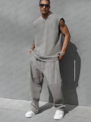 Relaxed Style Tank Top Balloon Pants Set