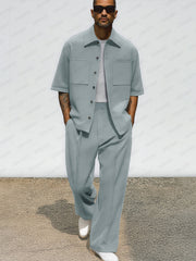 Durable Casual Jacket Pants Set