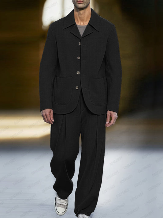 Modern Smart Casual Thin Suit Set