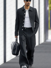 Fashion Wide-Leg Suit Set