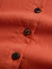 Long Cotton Linen Style Slit Shirt